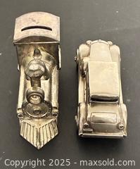 MaxSold Auction: Collectible Silver Plated Train / Car Metal Banks  - Newmarket (Ontario, Canada) PARTNER MANAGED Reseller Online Auction - Walter Avenue
