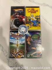MaxSold Auction: PSP Game Lot Dungeon Maker 2 The Simpsons Hot Wheels - Toronto (Ontario, Canada) SELLER MANAGED Downsizing Online Auction - Collingdale Road