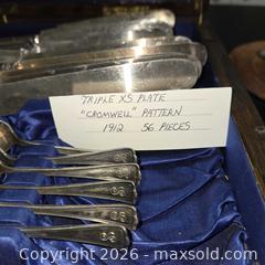 MaxSold Auction: Antique flatware in oak box case - Caledon (Ontario, Canada) SELLER MANAGED Downsizing Online Auction - Hurontario Street