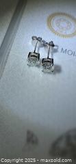 MaxSold Auction: Certified moissanite earrings  - Toronto (Ontario, Canada) PARTNER MANAGED Reseller Online Auction - Gerrard Street East