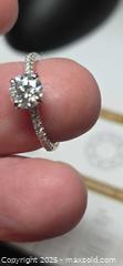 MaxSold Auction: Certified moissanite ring  - Toronto (Ontario, Canada) PARTNER MANAGED Reseller Online Auction - Gerrard Street East