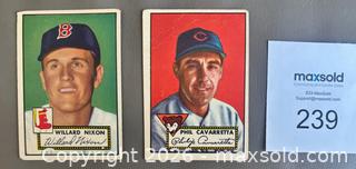 MaxSold Auction: 1952 Topps Baseball Card Lot of 2  - Ottawa (Ontario, Canada) SELLER MANAGED Downsizing Online Auction - Sandy Forest Place