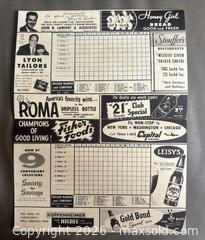 MaxSold Auction: 1954 Cleveland Indians Souvenir Score Card w Al Kaline - Ottawa (Ontario, Canada) SELLER MANAGED Downsizing Online Auction - Sandy Forest Place