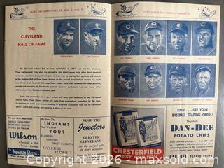 MaxSold Auction: 1954 Cleveland Indians Souvenir Score Card w Al Kaline - Ottawa (Ontario, Canada) SELLER MANAGED Downsizing Online Auction - Sandy Forest Place