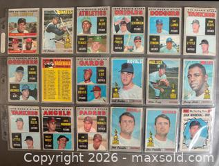 MaxSold Auction:  1970 + 1971 OPC Baseball Card Lot of 54 in Binder Pages - Ottawa (Ontario, Canada) SELLER MANAGED Downsizing Online Auction - Sandy Forest Place