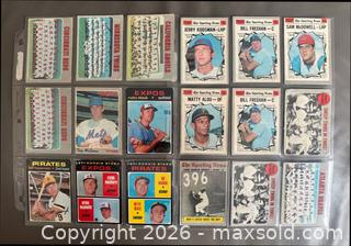 MaxSold Auction:  1970 + 1971 OPC Baseball Card Lot of 54 in Binder Pages - Ottawa (Ontario, Canada) SELLER MANAGED Downsizing Online Auction - Sandy Forest Place