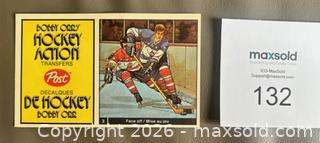 MaxSold Auction: 1972-73 Post/Letraset Bobby Orr's Hockey Action Transfer Booklet  - Ottawa (Ontario, Canada) SELLER MANAGED Downsizing Online Auction - Sandy Forest Place