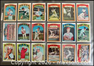 MaxSold Auction:   1972 OPC Baseball Card High Grade Lot of 107 in Binder Pages - Ottawa (Ontario, Canada) SELLER MANAGED Downsizing Online Auction - Sandy Forest Place