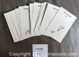 MaxSold Auction: 1973-74 Montreal Canadiens Team Issued Color Postcard Set w Lafleur, Robinson ++ - Ottawa (Ontario, Canada) SELLER MANAGED Downsizing Online Auction - Sandy Forest Place