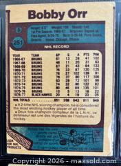 MaxSold Auction: 1977-78 OPC Hockey Card Partial Set 233 / 396  in binder pages w Bobby Orr - Ottawa (Ontario, Canada) SELLER MANAGED Downsizing Online Auction - Sandy Forest Place