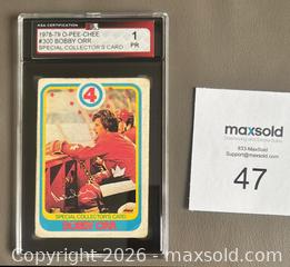 MaxSold Auction: 1978-79 OPC # 300 Bobby Orr  Special Collector's Card Graded by KSA - Ottawa (Ontario, Canada) SELLER MANAGED Downsizing Online Auction - Sandy Forest Place