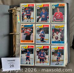 MaxSold Auction: 1983-84 OPC Hockey Card Near Complete Set 304 / 396 Cards in Binder Pages w Stars - Ottawa (Ontario, Canada) SELLER MANAGED Downsizing Online Auction - Sandy Forest Place