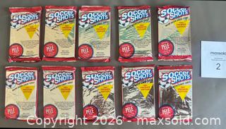MaxSold Auction: 1991 Soccer Shots Unopened Wax Packs Lot of 10 / Find the Pelé Card - Ottawa (Ontario, Canada) SELLER MANAGED Downsizing Online Auction - Sandy Forest Place