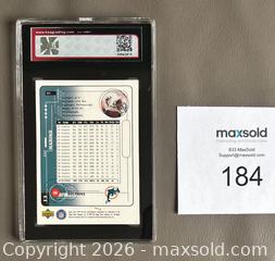 MaxSold Auction: 1999 Upper Deck MVP Dan Marino Silver Script Promo Card Graded KSA 3.5 VG+ - Ottawa (Ontario, Canada) SELLER MANAGED Downsizing Online Auction - Sandy Forest Place