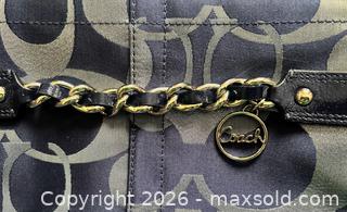 MaxSold Auction: Blue + Silver Coach Purse New + Never Used - Ottawa (Ontario, Canada) SELLER MANAGED Downsizing Online Auction - Sandy Forest Place