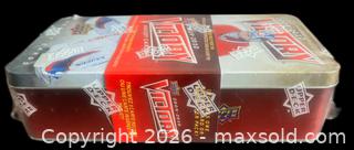 MaxSold Auction: Factory Sealed 2009-10 Upper Deck Victory Hockey Card Tin Box w / 16 Packs   - Ottawa (Ontario, Canada) SELLER MANAGED Downsizing Online Auction - Sandy Forest Place