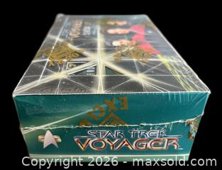 MaxSold Auction: Factory Sealed Star Trek Voyager Season 2 Wax Box 1996 / 48 Packs - Ottawa (Ontario, Canada) SELLER MANAGED Downsizing Online Auction - Sandy Forest Place