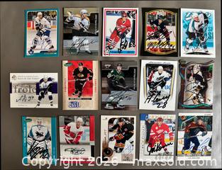 MaxSold Auction: Lot # 1 of 25 Autographed NHL Cards w / Bure, Datsyuk, Iginla ++++ - Ottawa (Ontario, Canada) SELLER MANAGED Downsizing Online Auction - Sandy Forest Place