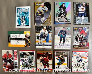 MaxSold Auction: Lot # 2 of 25 Autographed NHL Cards w / Gilmour, Dionne, Thornton, Briere +++ - Ottawa (Ontario, Canada) SELLER MANAGED Downsizing Online Auction - Sandy Forest Place