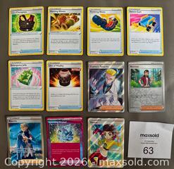 MaxSold Auction: Lot of 11 Pokémon Trainer Cards w / Ultra Rare Cards 2021 - 2024 - Ottawa (Ontario, Canada) SELLER MANAGED Downsizing Online Auction - Sandy Forest Place