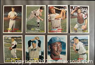 MaxSold Auction: Lot of 16 Mostly High Grade 1957 Topps Baseball Cards w / Al Kaline - Ottawa (Ontario, Canada) SELLER MANAGED Downsizing Online Auction - Sandy Forest Place