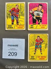 MaxSold Auction: Lot of 3 x 1967-68 OPC Hockey Cards w / Richard + Shack  - Ottawa (Ontario, Canada) SELLER MANAGED Downsizing Online Auction - Sandy Forest Place