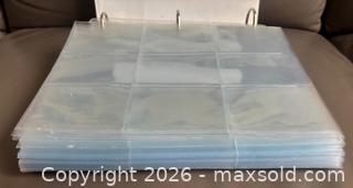 MaxSold Auction:  Lot of 65 Gently Used 9-Pocket Card Pages With Binder - Ottawa (Ontario, Canada) SELLER MANAGED Downsizing Online Auction - Sandy Forest Place