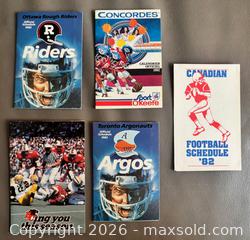 MaxSold Auction: Lot of CFL Stickers, Pocket Schedules, Decals +  - Ottawa (Ontario, Canada) SELLER MANAGED Downsizing Online Auction - Sandy Forest Place