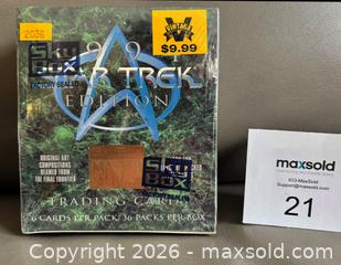 MaxSold Auction:  Skybox  Star Trek Edition 1994 "Edition" Sealed Wax Box / 36 Packs - Ottawa (Ontario, Canada) SELLER MANAGED Downsizing Online Auction - Sandy Forest Place