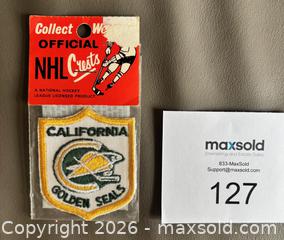 MaxSold Auction: Vintage 1970's California Golden Seals Embroidered Patch in Original Unopened Package  - Ottawa (Ontario, Canada) SELLER MANAGED Downsizing Online Auction - Sandy Forest Place