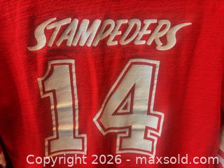 MaxSold Auction: Vintage  1970's CFL Calgary Stampeders Long Sleeve Jersey   - Ottawa (Ontario, Canada) SELLER MANAGED Downsizing Online Auction - Sandy Forest Place