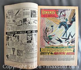 MaxSold Auction: 1966 D.C. Comics "Hawkman” # 13 Comic Book - Ottawa (Ontario, Canada) SELLER MANAGED Downsizing Online Auction - Sandy Forest Place