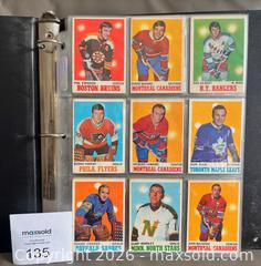 MaxSold Auction: 1970-71 OPC Hockey Card Partial Set 60 / 264  in Binder Pages w / Stars  - Ottawa (Ontario, Canada) SELLER MANAGED Downsizing Online Auction - Sandy Forest Place
