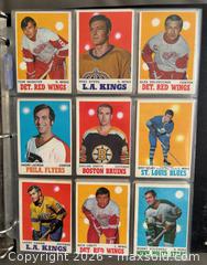 MaxSold Auction: 1970-71 OPC Hockey Card Partial Set 60 / 264  in Binder Pages w / Stars  - Ottawa (Ontario, Canada) SELLER MANAGED Downsizing Online Auction - Sandy Forest Place