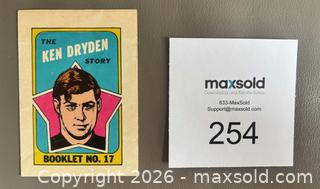 MaxSold Auction: 1971-72 OPC Ken Dryden Rookie Year Comic Booklet Insert - Ottawa (Ontario, Canada) SELLER MANAGED Downsizing Online Auction - Sandy Forest Place