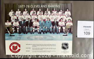 MaxSold Auction: 1977-78 Cleveland Barons NHL Team Photo - Ottawa (Ontario, Canada) SELLER MANAGED Downsizing Online Auction - Sandy Forest Place