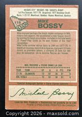 MaxSold Auction: 1978-79 OPC Hockey  # 115 Mike Bossy Rookie Card - Ottawa (Ontario, Canada) SELLER MANAGED Downsizing Online Auction - Sandy Forest Place