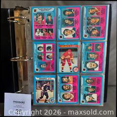MaxSold Auction: 1979-80 OPC Hockey Partial Set 314 / 396 Cards w /Bobby Hull in binder pages - Ottawa (Ontario, Canada) SELLER MANAGED Downsizing Online Auction - Sandy Forest Place