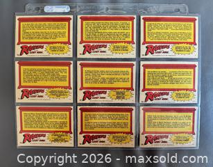 MaxSold Auction: 1981 OPC Raiders of the Lost Ark Trading Card Complete Set of 88 in Binder Pages  - Ottawa (Ontario, Canada) SELLER MANAGED Downsizing Online Auction - Sandy Forest Place