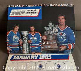 MaxSold Auction: 1984-85 Edmonton Oilers Wall Calendar  - Ottawa (Ontario, Canada) SELLER MANAGED Downsizing Online Auction - Sandy Forest Place