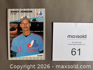 MaxSold Auction: 1989 Fleer Montreal Expos Team Set Cards w / Randy Johnson RC  - Ottawa (Ontario, Canada) SELLER MANAGED Downsizing Online Auction - Sandy Forest Place