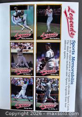 MaxSold Auction: 1990 Legends Sports Memorabilia Magazine w / Joe Montana Cover + Uncut Sheet Cards  - Ottawa (Ontario, Canada) SELLER MANAGED Downsizing Online Auction - Sandy Forest Place
