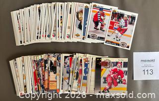 MaxSold Auction: 1991-92 + 92-93 Upper Deck Hockey Hi # Card Lot of 192  w / Kariya RC   - Ottawa (Ontario, Canada) SELLER MANAGED Downsizing Online Auction - Sandy Forest Place