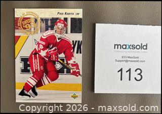 MaxSold Auction: 1991-92 + 92-93 Upper Deck Hockey Hi # Card Lot of 192  w / Kariya RC   - Ottawa (Ontario, Canada) SELLER MANAGED Downsizing Online Auction - Sandy Forest Place