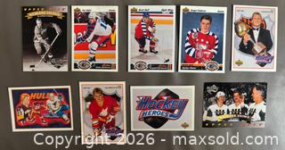 MaxSold Auction: 1991-92 + 92-93 Upper Deck Hockey Hi # Card Lot of 192  w / Kariya RC   - Ottawa (Ontario, Canada) SELLER MANAGED Downsizing Online Auction - Sandy Forest Place