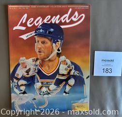MaxSold Auction: 1991 Legends Sports Memorabilia Magazine w / Brett Hull Cover + Uncut Sheet Cards  - Ottawa (Ontario, Canada) SELLER MANAGED Downsizing Online Auction - Sandy Forest Place