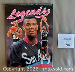 MaxSold Auction: 1991 Legends Sports Memorabilia Magazine w / David Robinson Cover + Uncut Sheet Cards   - Ottawa (Ontario, Canada) SELLER MANAGED Downsizing Online Auction - Sandy Forest Place