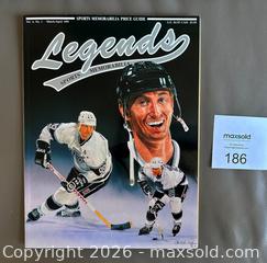 MaxSold Auction: 1991 Legends Sports Memorabilia Magazine w / Wayne Gretzky Cover + Uncut Sheet Cards  - Ottawa (Ontario, Canada) SELLER MANAGED Downsizing Online Auction - Sandy Forest Place