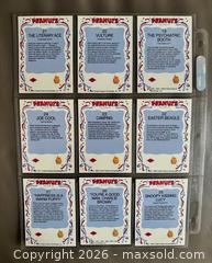 MaxSold Auction: 1991 “Peanuts By Schulz” Complete Card Set of 33 in Binder Pages  - Ottawa (Ontario, Canada) SELLER MANAGED Downsizing Online Auction - Sandy Forest Place