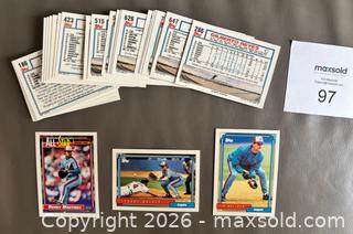 MaxSold Auction: 1992 Topps Baseball Montreal Expos Team Set of 29 Cards  - Ottawa (Ontario, Canada) SELLER MANAGED Downsizing Online Auction - Sandy Forest Place